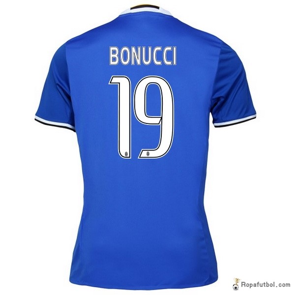 Camiseta Juventus Replica Segunda Ropa Bonucci 2016/17 Azul